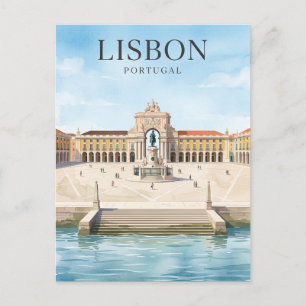 Praça do Comércio Lissabon Portugal Postkarte
