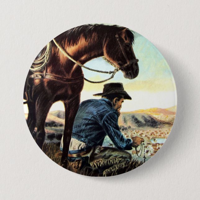 Prachen Cowboy Button (Vorderseite)