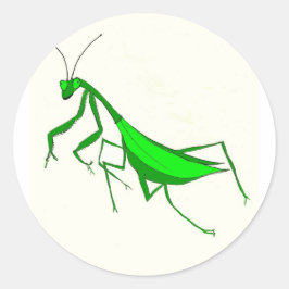Prachen für Mantis Runder Aufkleber