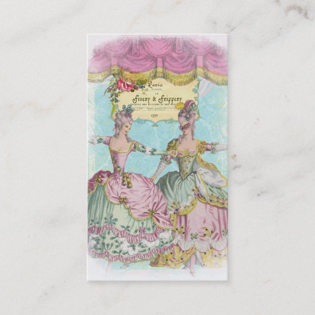 Pracht-und Frippery-Visitenkarte Visitenkarte (Vorderseite)