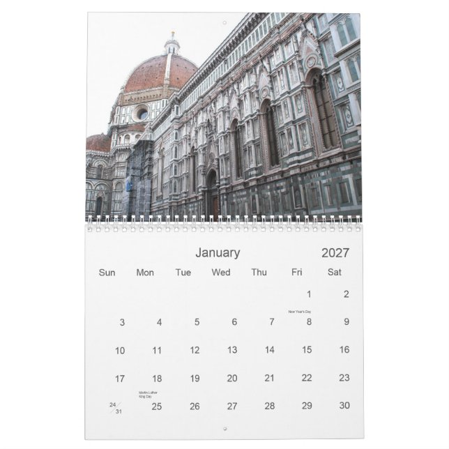 Pracht von Italien Kalender (Jan 2027)