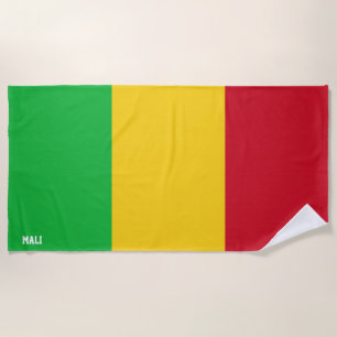 Prächtig patriotische Flagge Malis Strandtuch