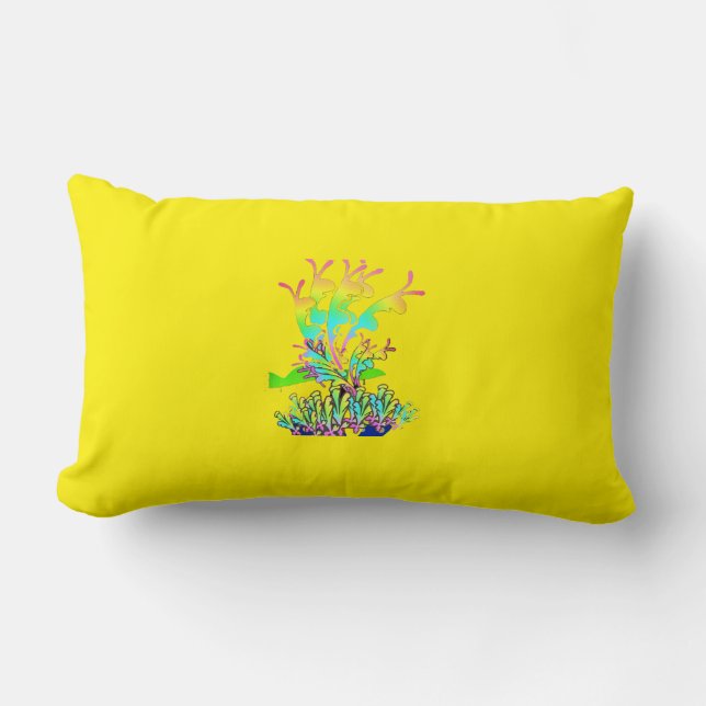 prächtige Blüte Lendenkissen (Vorderseite)