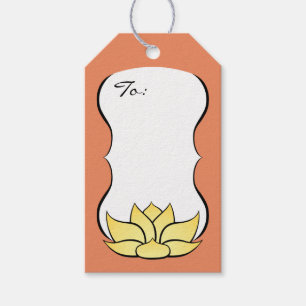 Prächtige Lotus in Sonnengeküsste Geschenk-Anhänge Geschenkanhänger