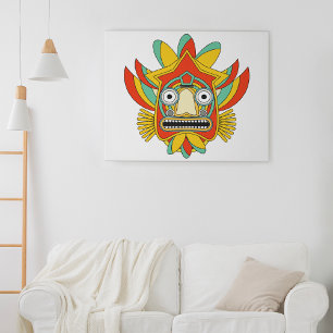 Prächtige Maske Leinwanddruck
