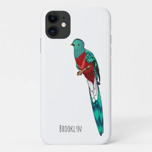 Prächtige Quetzalvogel-Cartoon-Illustration  Case-Mate iPhone Hülle