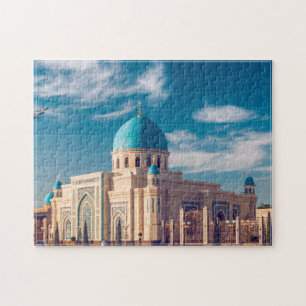 Prächtige Usbekistan-Moschee Türkis Kuppel Puzzle
