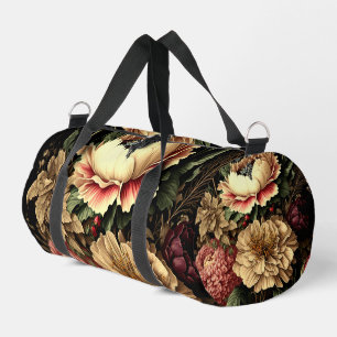 Prächtige Vintage-Blumenanordnung Duffle Bag