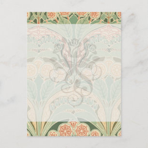 prächtiger botanischer Garten Jugendstil Kunst Postkarte
