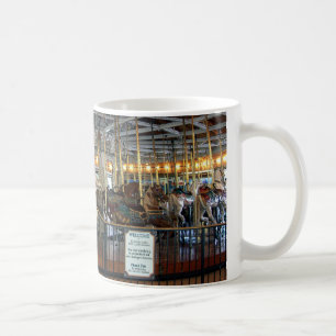 Prächtiger Karussell-China-Becher Kaffeetasse