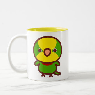 Prächtiger Papagei Zweifarbige Tasse