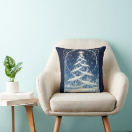 Prächtiger verzierter Weihnachts-Yule-Baum Kissen