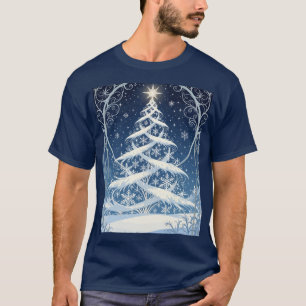 Prächtiger verzierter Weihnachts-Yule-Baum T-Shirt