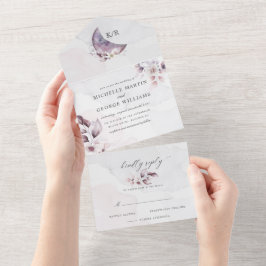 prächtiger Wasserfarbenfall All In One Einladung