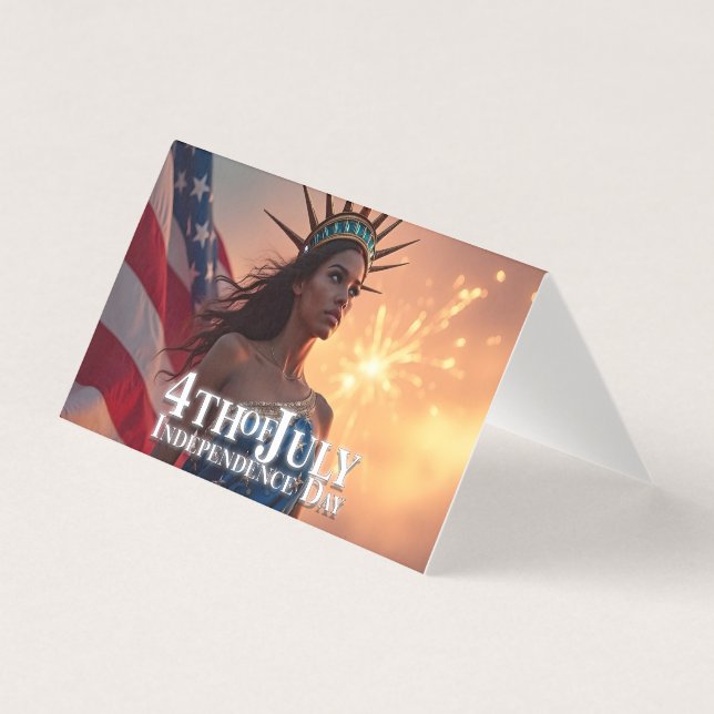 Prächtiges 4.-Juli-Design - Feuerwerk und Freiheit (Vorderseite)