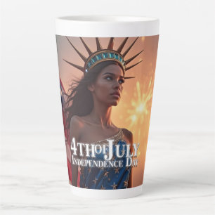 Prächtiges 4.-Juli-Design - Feuerwerk und Freiheit Milchtasse