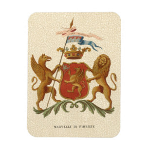 Prächtiges heraldisches Abzeichen mit Greif und Magnet