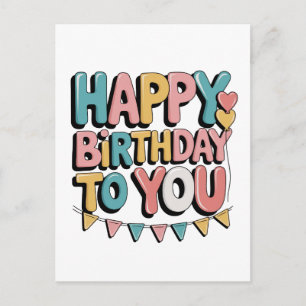 Prächtiges Herzlichen Glückwunsch zum Geburtstag Feiertagspostkarte