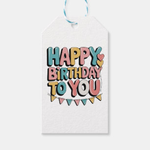 Prächtiges Herzlichen Glückwunsch zum Geburtstag Geschenkanhänger