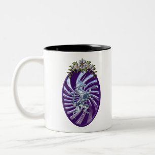 Prächtiges Mythisches Einhorn Zweifarbige Tasse