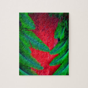 Prächtiges Quetzal-Federdesign Puzzle