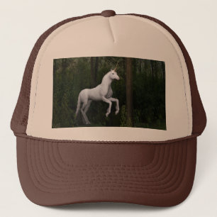 Prächtiges weißes Einhorn Truckerkappe