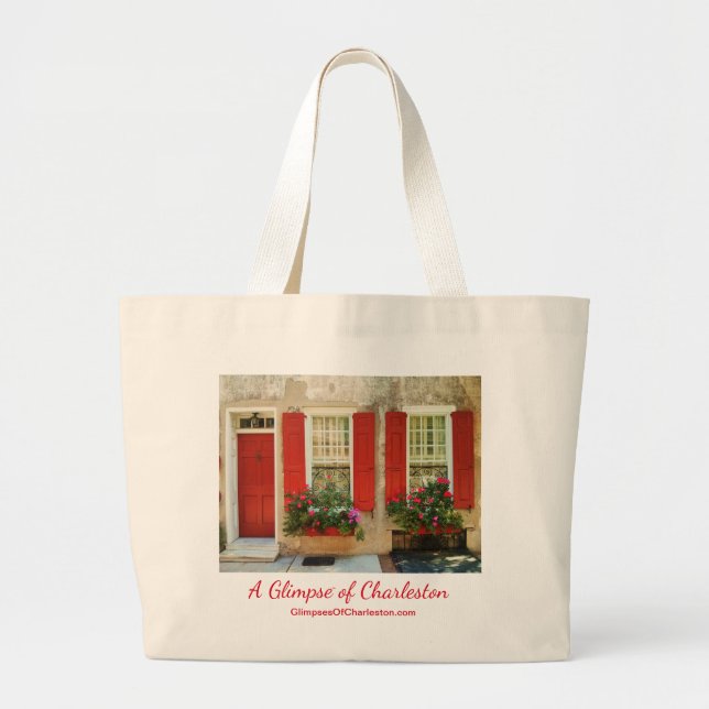 Prachtvolle Charleston-Taschen-Tasche Jumbo Stoffbeutel (Vorne)