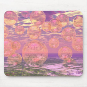 Prachtvolle Himmel - rosa und gelber Traum Mousepad
