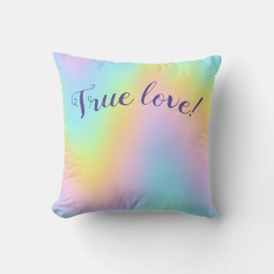 Prachtvolle Pastel-Rainbow-Ringkissen Kissen