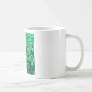 Prachtvolle Pfauenfedern Tasse