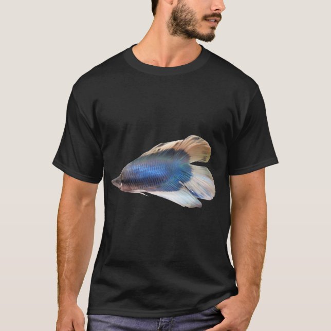 Prachtvoller blauer Betta-Fisch T-Shirt (Vorderseite)