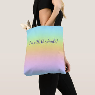 Prachtvoller Pastel Rainbow "Ich bin mit der Braut