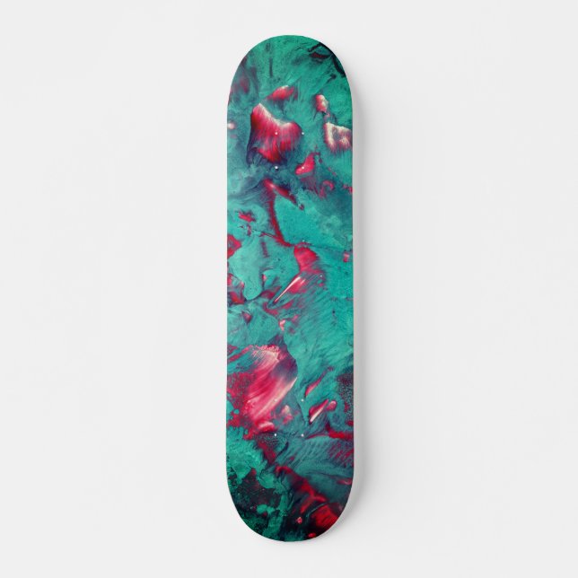 Prachtvoller, wirbeliger Marmor Skateboard (Vorne)