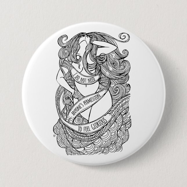 Prachtvolles Button (Vorderseite)