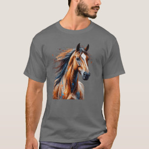 Prachtvolles Pferd in Bewegung Freund T-Shirt