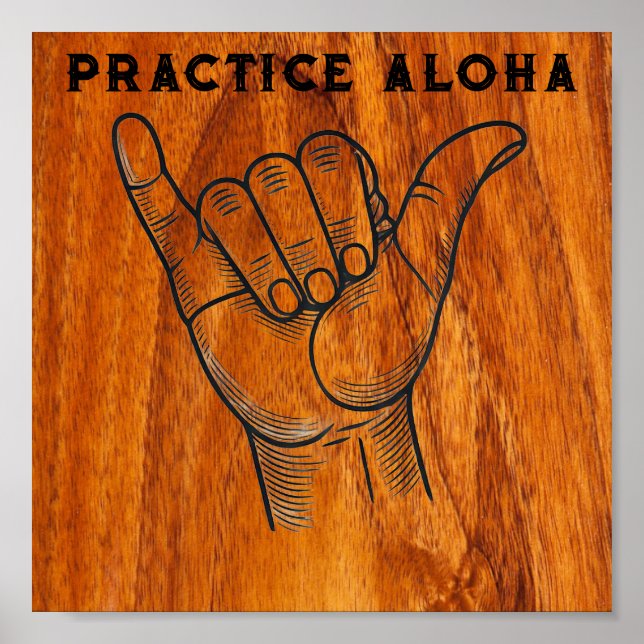 Practice aloha poster (Vorne)