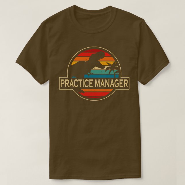 Practice Manager Dinosaur T-Shirt (Design vorne)