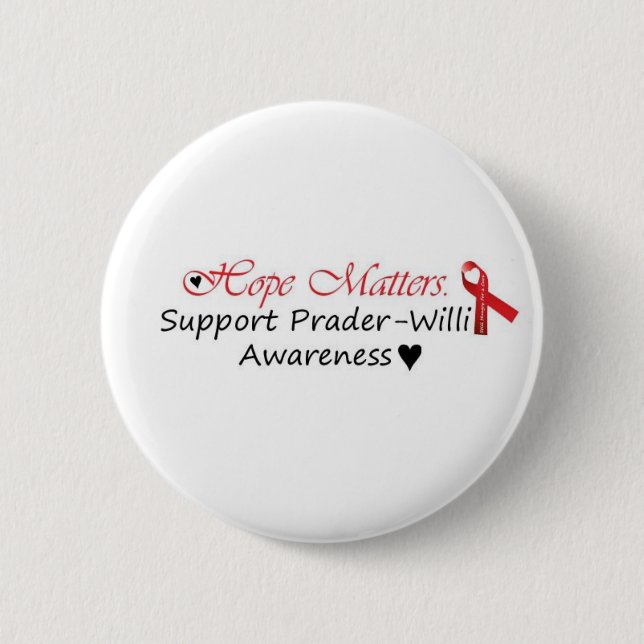 Prader-Willi Bewusstsein Button (Vorderseite)