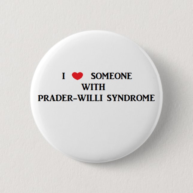 Prader-Willi Syndrom Button (Vorderseite)