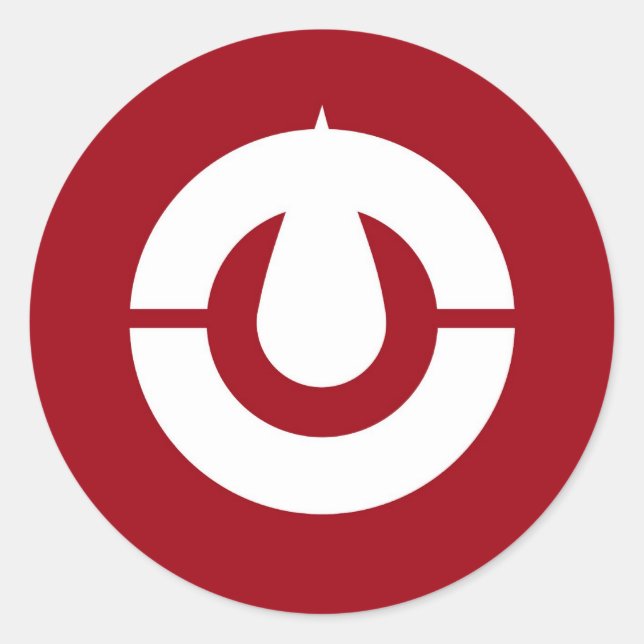 Präfektur Kochi (Japan) Runder Aufkleber (Vorderseite)