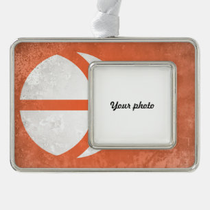 Präfektur Nagano Rahmen-Ornament Silber