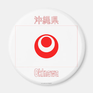 Präfektur Okinawa-Flagge Magnet