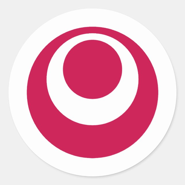 Präfektur Okinawa, Japan Runder Aufkleber (Vorderseite)