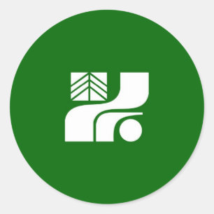 Präfektur Tokchigi (Japan) Runder Aufkleber