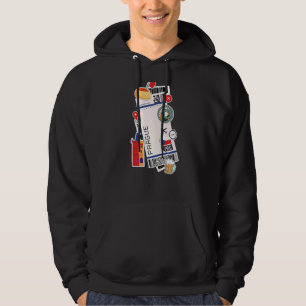 Prag Air Ticket Boarding Pass Flugzeug Tschechien Hoodie