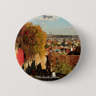 Prag - alter Schloss-Treppen-Knopf Button