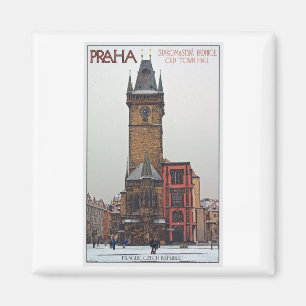 Prag - altes Rathaus Magnet