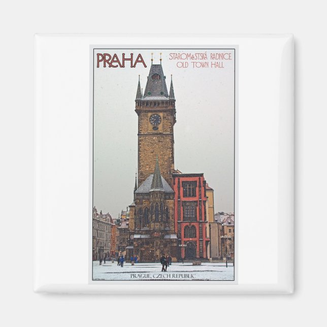Prag - Altstadt Rathaus Magnet (Vorne)