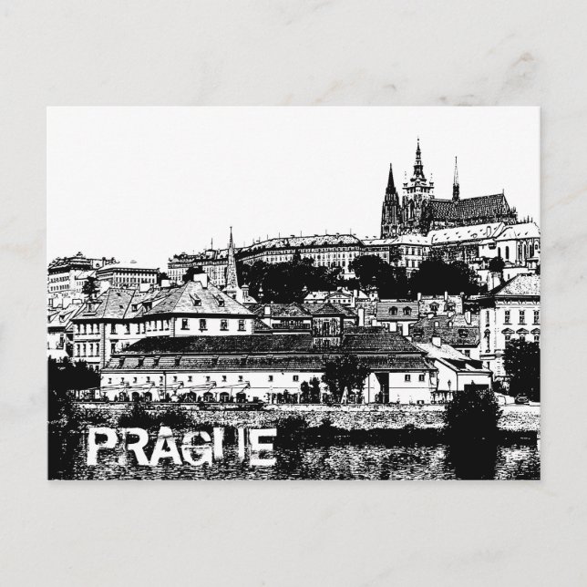 Prag, Altstadt, Schloss Hradcany / Tschechische Re Postkarte (Vorderseite)