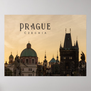 Prag Altstadt Sonnenaufgang, Tschechien Reisefoto Poster